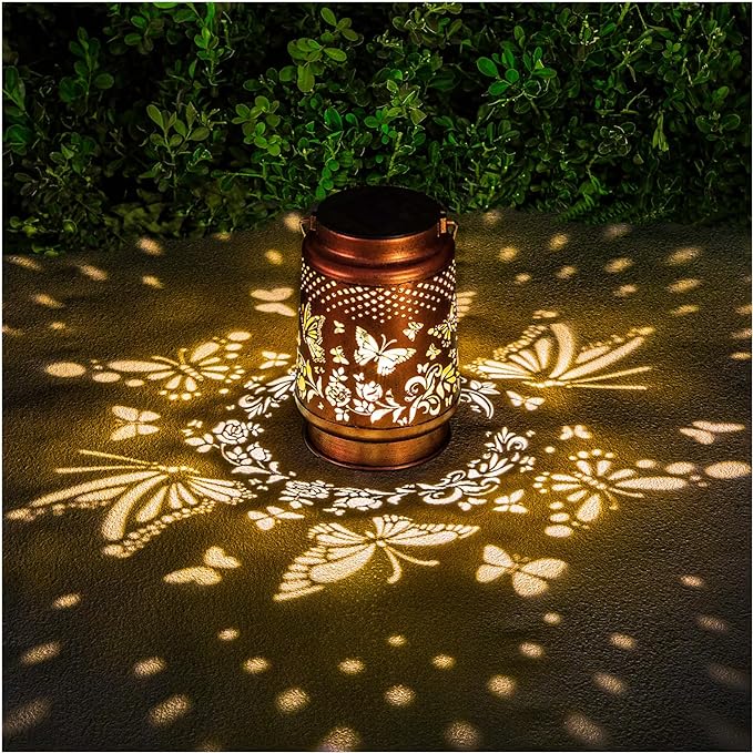 Solar Lanterns Outdoor Waterproof Butterfly Garden Decor Birthday Gifts by AITENISEN