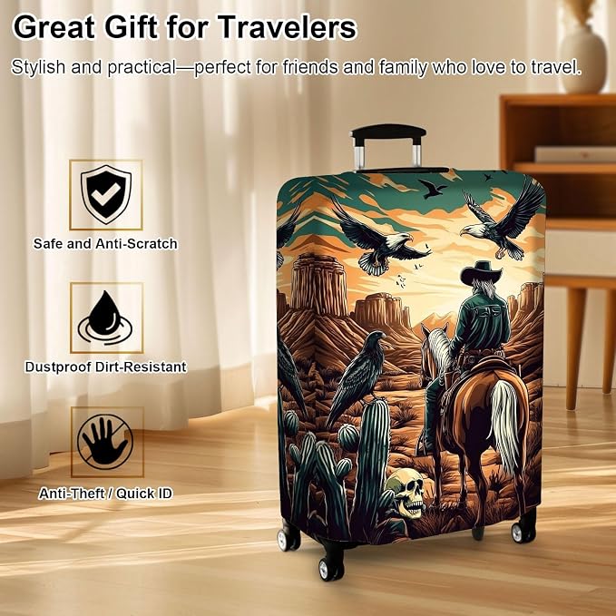 Luggage Cover Protector for 30-32 Inch Suitcases, TSA Approved Elastic Travel - Image 7