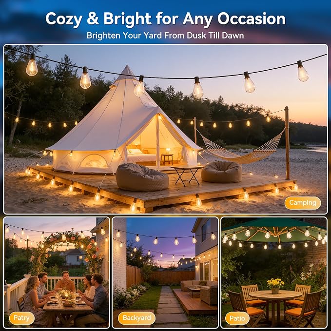 Ollny S11 30FT Solar String Lights Outdoor - Image 8