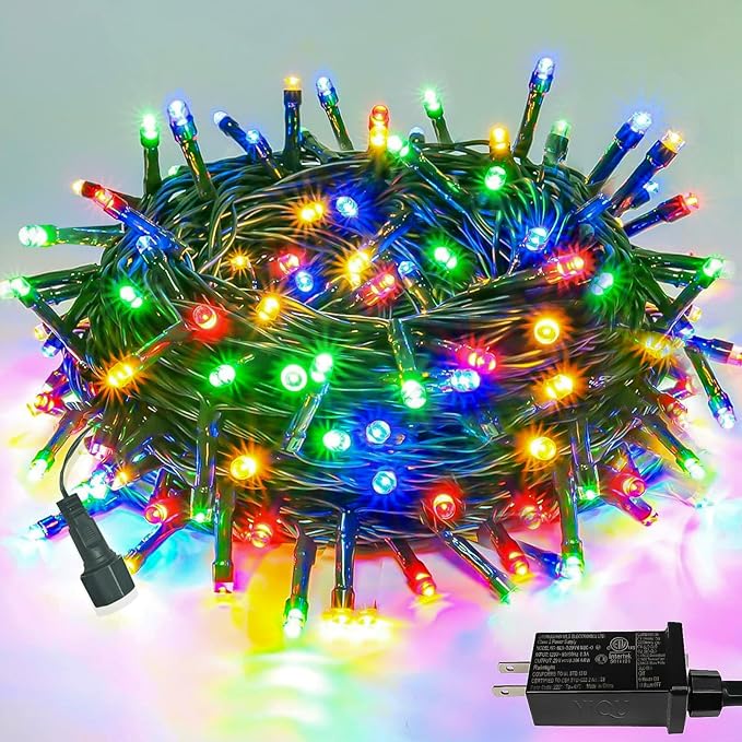 Upgraded 75.8 FT 200 LED Multicolored Christmas Lights Outdoor and Indoor by PRODUCTS