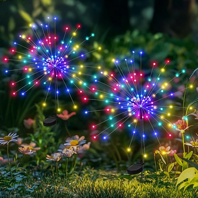 PEVOROS Garden Decor Solar Lights Outdoor, 120LED Waterproof Colorful Solar by PEVOROS