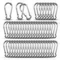 Carabiner Clip Hooks, 304 Stainless Steel Spring Snap Hook Fits Camping Hiking by KINLINK