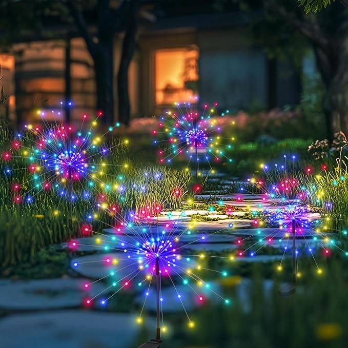 PEVOROS Garden Decor Solar Lights Outdoor, 120LED Waterproof Colorful Solar by PEVOROS