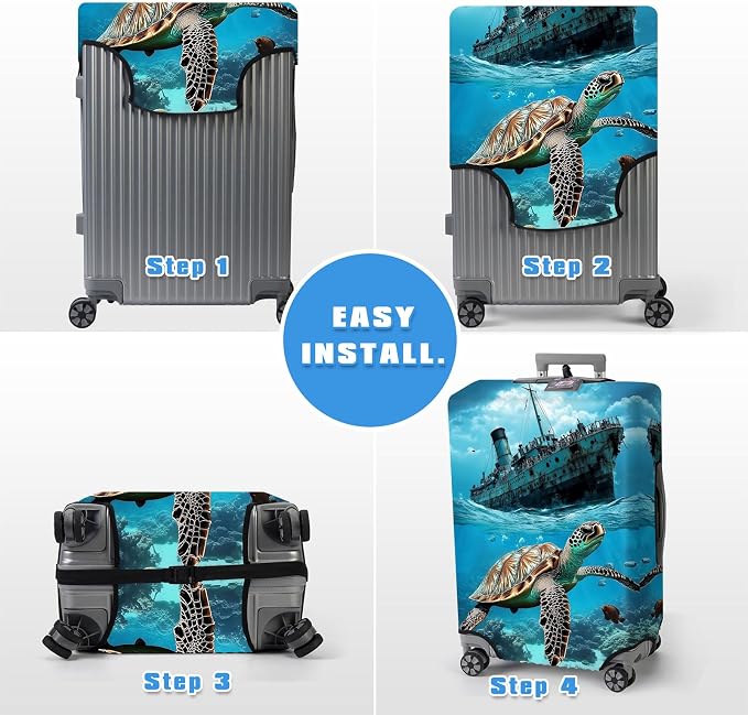 Luggage Cover Protector for 30-32 Inch Suitcases, TSA Approved Elastic Travel - Image 6