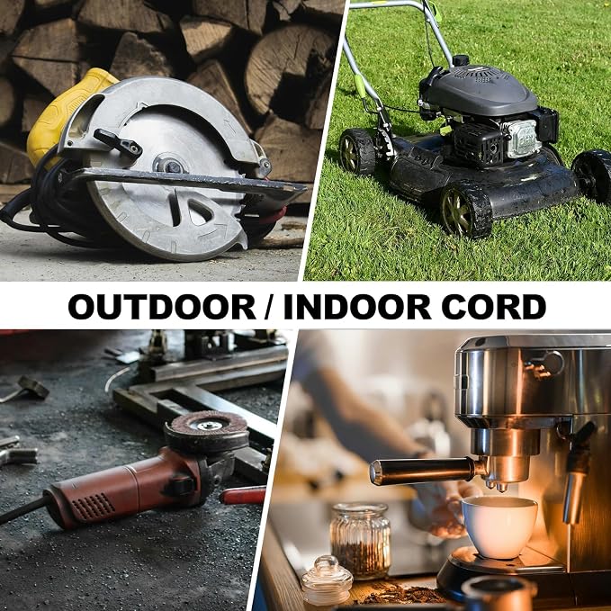 EP 6FT Green Outdoor Extension Cord, 16/3 SJTW Heavy Duty Waterproof, 3 Prong - Image 7