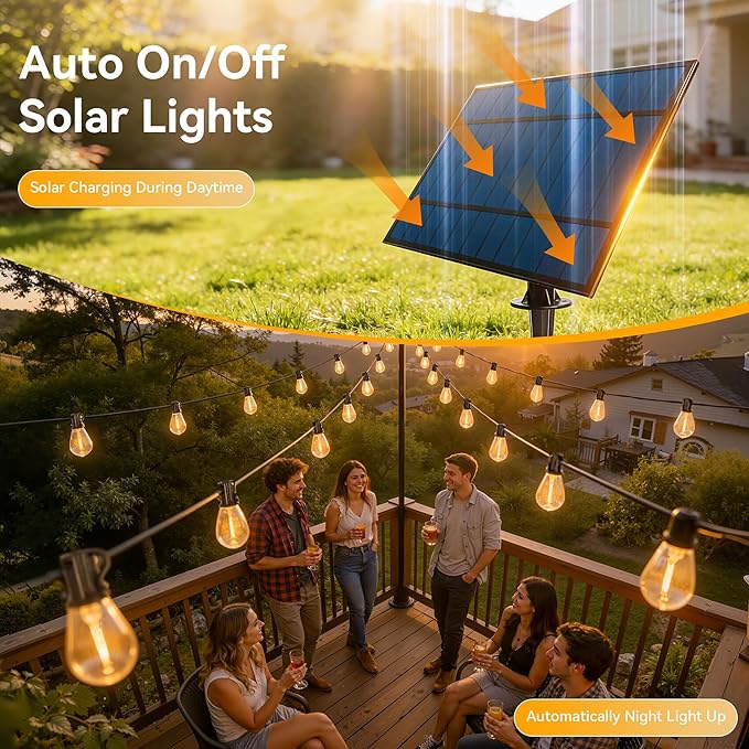 Ollny S11 50FT Solar String Lights Outdoor - Image 2