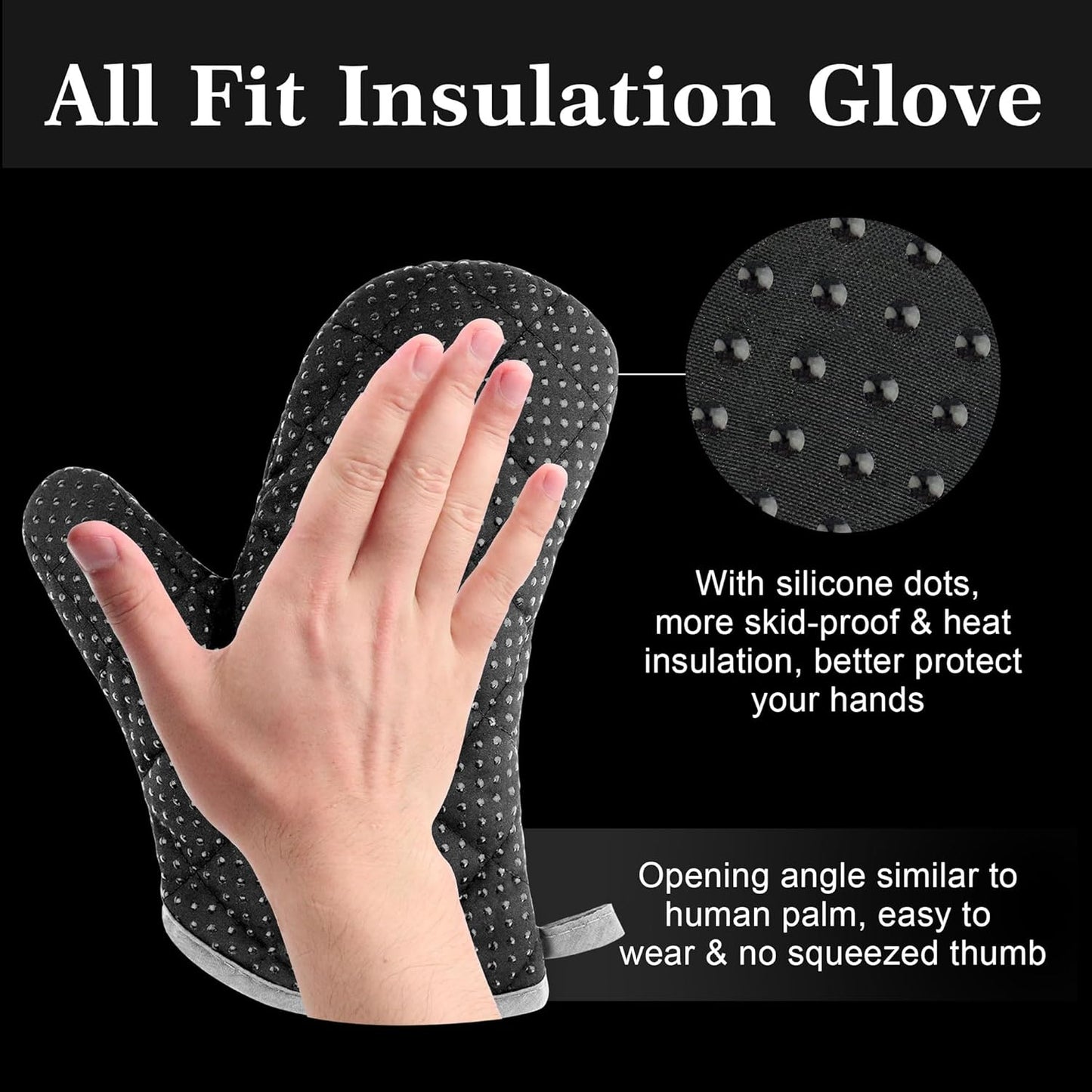 GRILLART Grill Tools Grill Utensils Set - 3PCS BBQ Tools, Stainless Barbeque Grill Accessories -Spatula/Tongs/Fork w/Insulated Glove, Ideal BBQ Set Grilling Tools for Outdoor Grill, Gifts for Men Dad