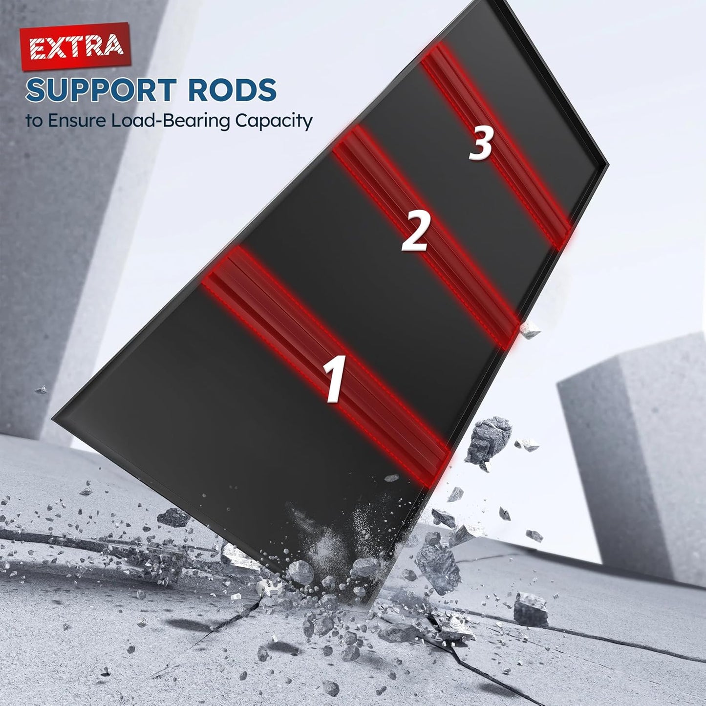 REIBII Garage Shelving 3000 LBS Storage Shelves Adjustable Heavy Duty Shelving Units and Storage Rack for Garage, Basement,2 Pack