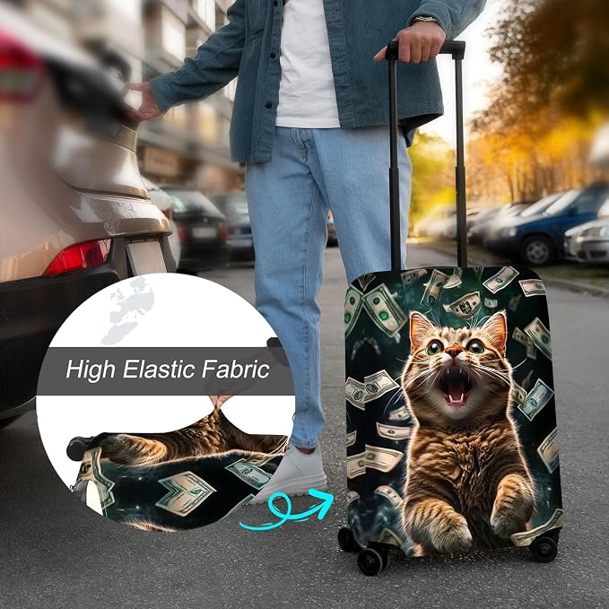 Luggage Cover Protector for 30-32 Inch Suitcases, TSA Approved Elastic Travel - Image 4