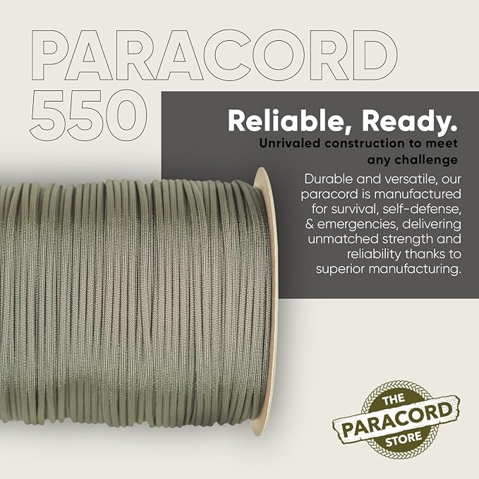 The Paracord Store | Type III 550 Paracord - 250 FT Spool - Image 3