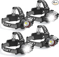 ATDOALL Super Bright LED Headlamp 4 Pack, High Lumen Rechargeable Head Lamp by ATDOALL