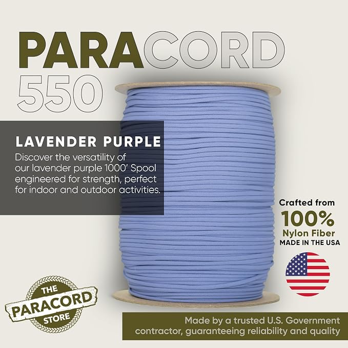 The Paracord Store | Type III 550 Paracord - 1000 FT Spool - Image 2