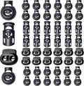 ZUSHALLMY 48pcs Upgraded Plastic Cord Lock, Cord Locks by ZUSHALLMY