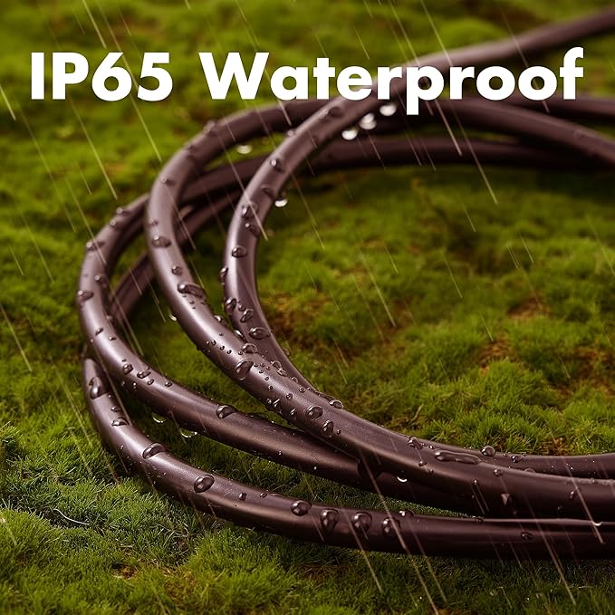 12ft Brown Outdoor Extension Cord Waterproof, UL Listed, 16/3 SJTW Heavy Duty 3 - Image 4