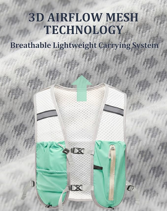 Small Lightweight Hiking Backpack, 3D Breathable Mesh Backpack - Image 3