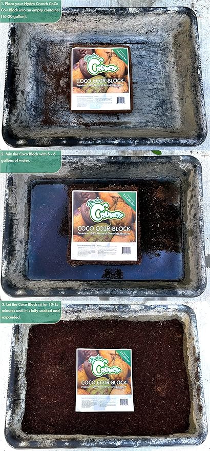 Supreme Horticulture Coarse Grade Perlite and Hydro Crunch Coco Coir Growing Media