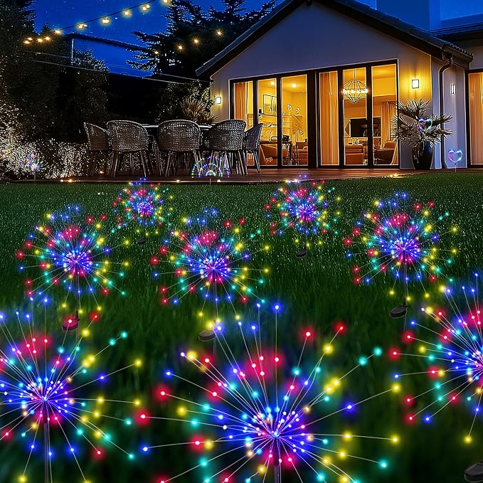 PEVOROS Garden Decor Solar Lights Outdoor, 120LED Waterproof Colorful Solar by PEVOROS