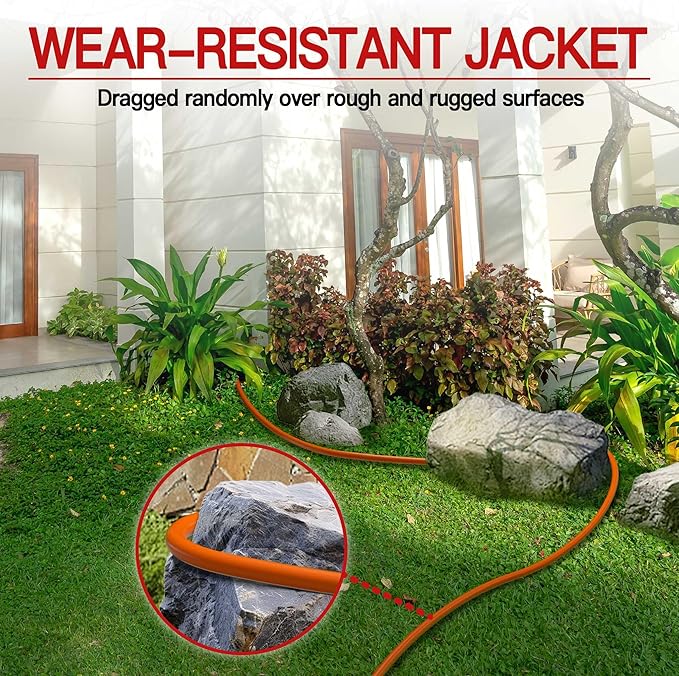150 FT 12 Gauge Extension Cord Outdoor, Heavy Duty Weatherproof & Flame - Image 6