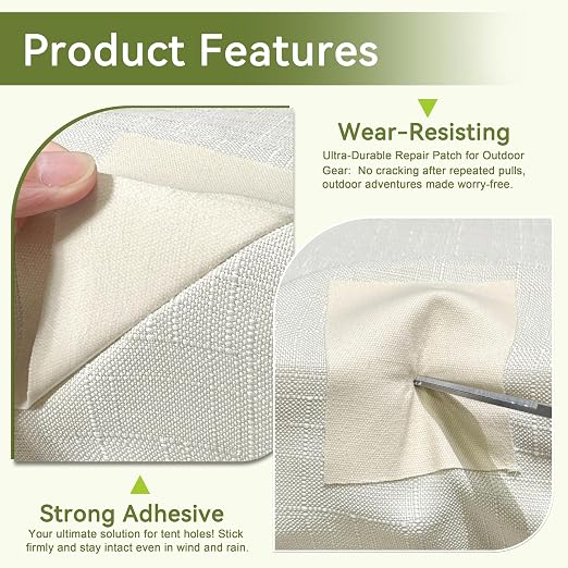 Besezx Canvas Repair Tape, Outdoor Gear Patch, 3x79 Inches, Waterproof - Image 4