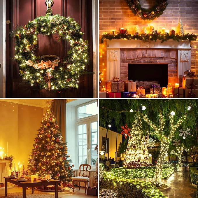 Twinkle Christmas Lights 33ft 100 LED 8 Modes - Image 6