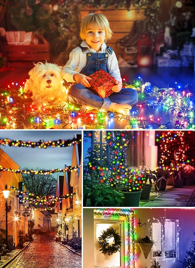 Minetom Solar String Lights Outdoor, 2 Pack Total 80FT 200 LED String Lights - Image 6
