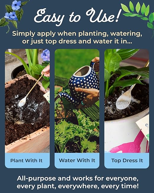 Organic Plant Magic - Truly Organic™ Fast-Acting Soluble Plant Food: All-Purpose Fertilizer Concentrate for All Flower Vegetable Herb Fruit Tree Shrub Container Garden & House Plants [20 lb Bucket]