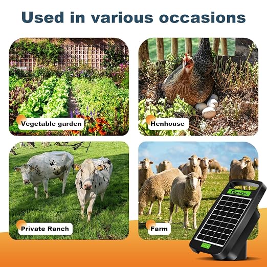 20 Miles Solar Electric Fence Charger, Output 0.32J Electric Fenc e Charger - Image 7