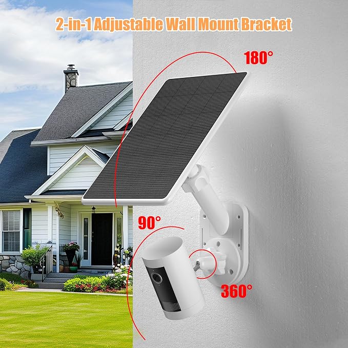 Wall Mount for Cameras and Solar Panels, 2-in-1 Mount Compatible - Image 4