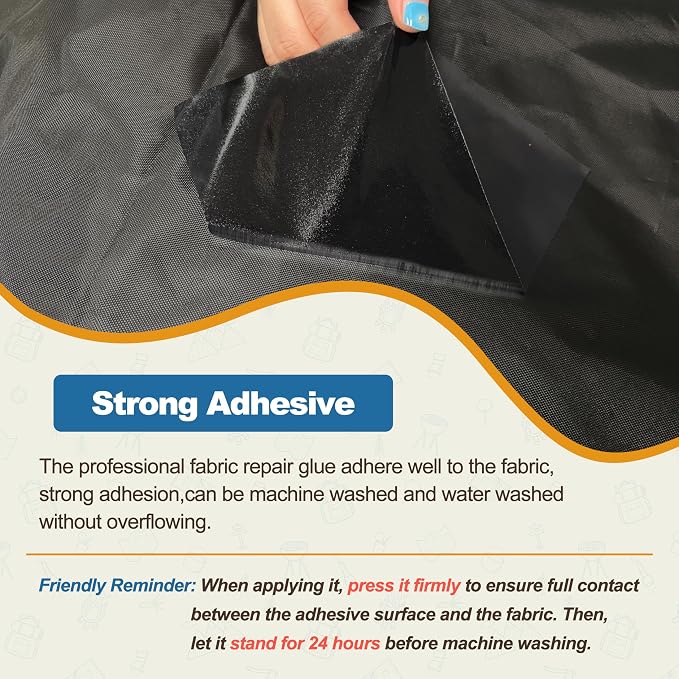 KING MOUNTAIN Self Adhesive Nylon Fabric Repair Tape, 4×63 Inches, Quick Down - Image 4