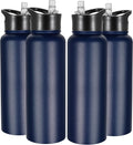 VEGOND 40 oz Insulated Water Bottle Bulk Stainless Steel Metal Water Bottles by VEGOND