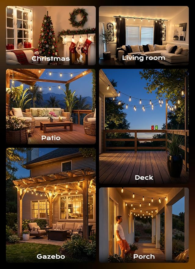 Minetom 55FT Outdoor String Lights - Image 9