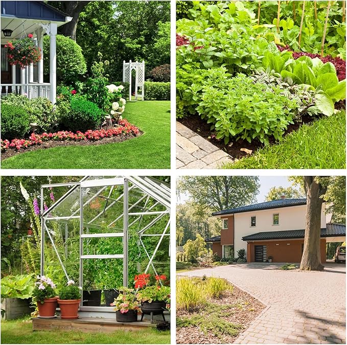 Non-Woven Weed Barrier Landscape Fabric, Durable Heavy-Duty Weed Removal Block, Easy to Set, Excellent Weed Control (3.2 oz) (1.9FT*32FT)