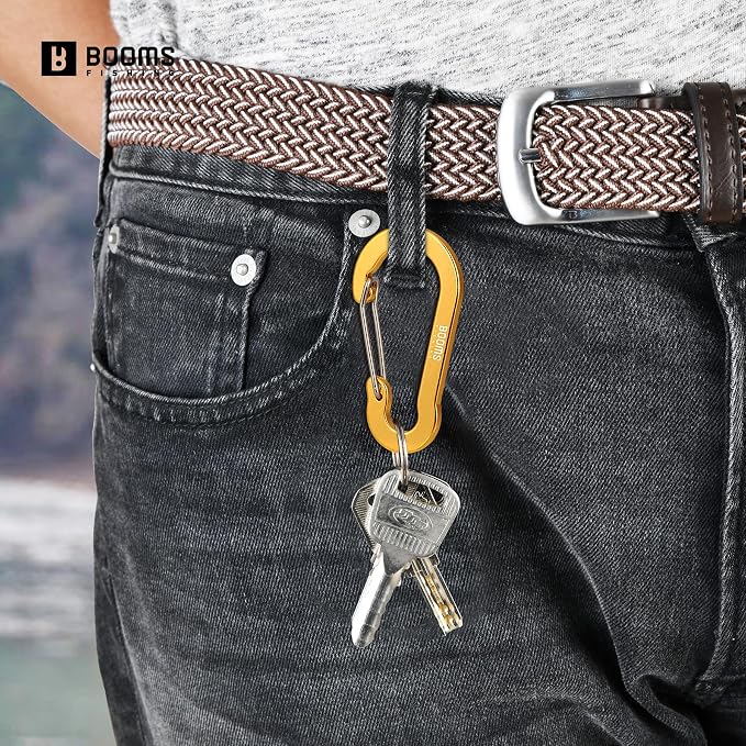 Booms Fishing CC5 Multi-Use Carabiner Clips, 10 Pack 2.3"/ 3.1" Caribeener Clips - Image 4