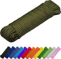 TECEUM Rope – 90 Feet x 3/8 Inch – Army Green – Strong All-Purpose Utility Rope by TECEUM