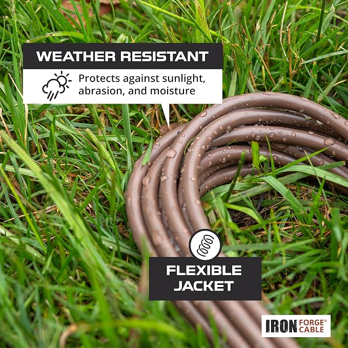 Iron Forge Cable Outdoor Brown Extension Cord 6 ft - Image 3