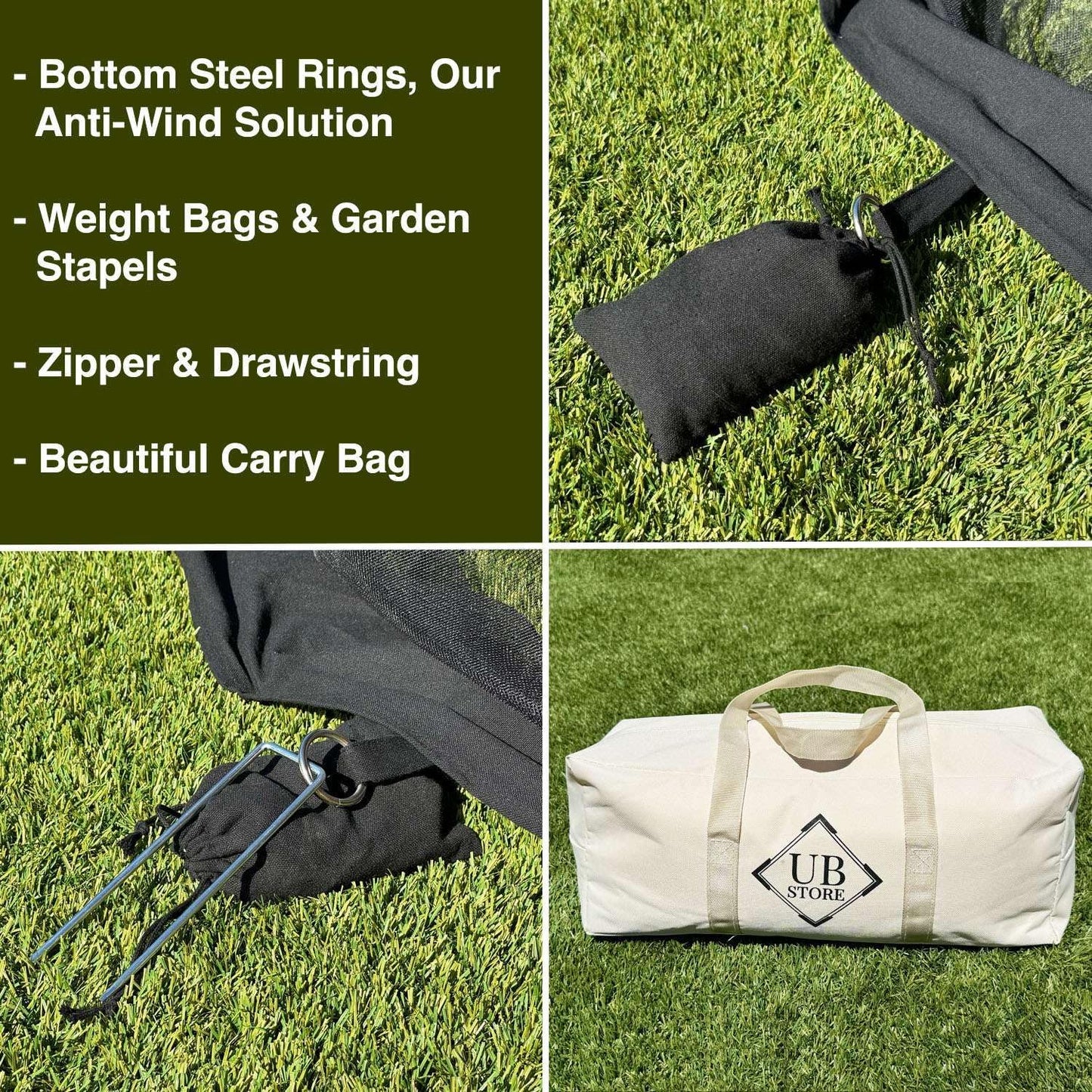 Mosquito Net for Umbrella 9.2 FT | Large Sizes & Fabric Designed for Outdoors | Insect House Screen Netting for Patio, Porch & Garden Terrace | Outside Canopy Bug & Fly Protection Enclosure