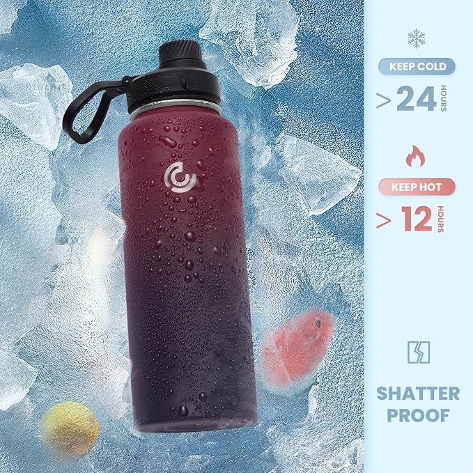 Sports Water Bottle 32oz, Insulated Water Bottle - Image 4