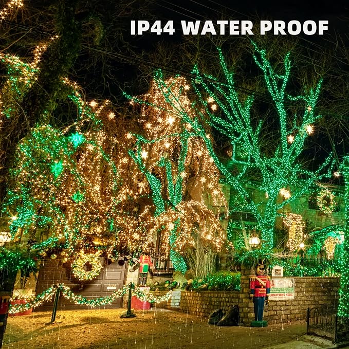 TW SHINE Green Christmas Lights, 18.5FT 100 Count Incandescent Halloween Lights - Image 5