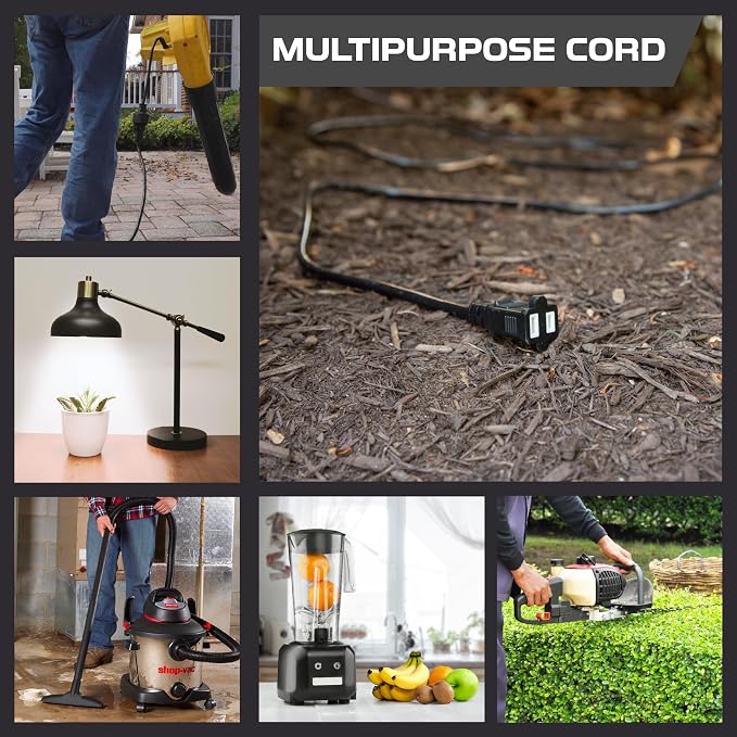 Iron Forge Cable 100 Ft Black Extension Cord, 100 Foot Extension Cord - Image 5