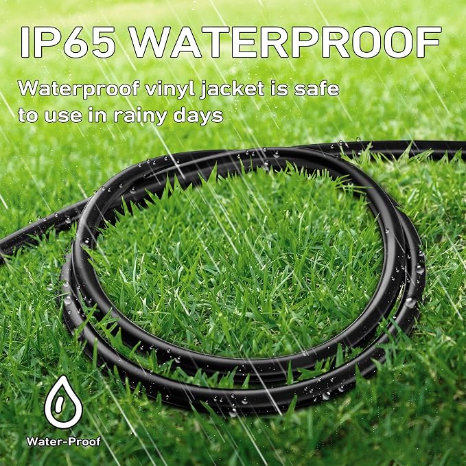 LUCKY TL Indoor Outdoor Extension Cord, 16/3 Gauge Black Short Extension Cord - Image 7
