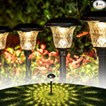 GIGALUMI 8 Pack Solar Pathway Lights, Solar Garden Lights Outdoor Warm White by GIGALUMI