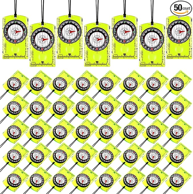 Geiserailie Acrylic Orienteering Compass Hiking Backpacking Map Reading Compass by Geiserailie