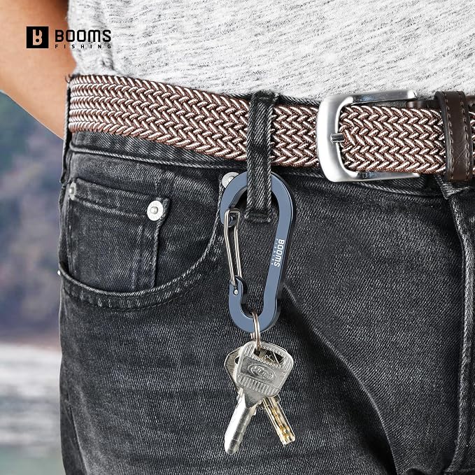 Booms Fishing CC5 Multi-Use Carabiner Clips, 10 Pack 2.3"/ 3.1" Caribeener Clips - Image 5