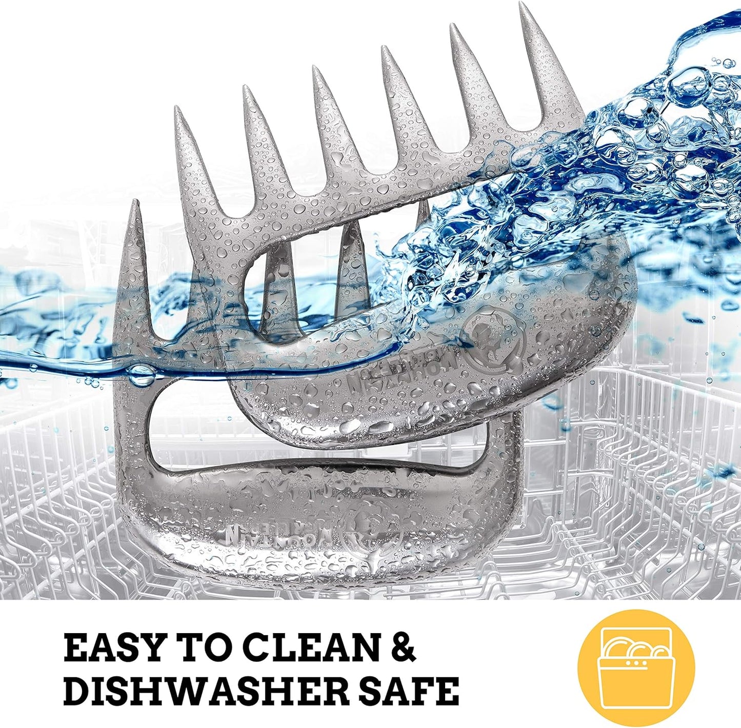 Mountain Grillers Chicken Shredder and Meat Shredder Claws - Effortless Pulled Pork BBQ Claws for Meat Shredding - Versatile 2-Pack Bear Claws for Grill, Smoker, Barbecue - Black