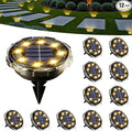 SOLPEX Solar Ground Lights 12 Pack, Solar Pathway Lights Outdoor Waterproof by Solpex