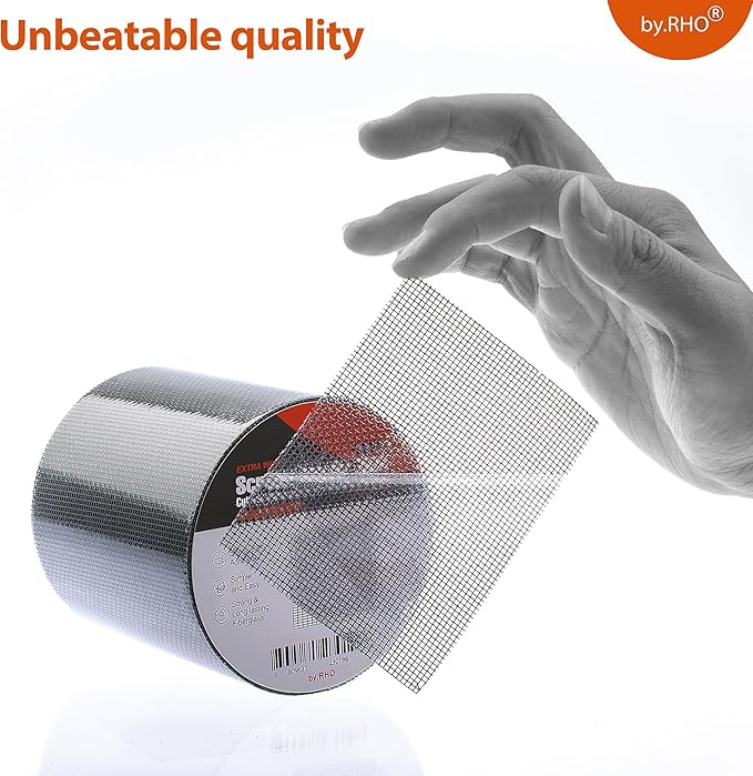 by.RHO Screen Repair Kit, Extra Wide, Adhesive & Waterproof, Fiberglass - Image 6