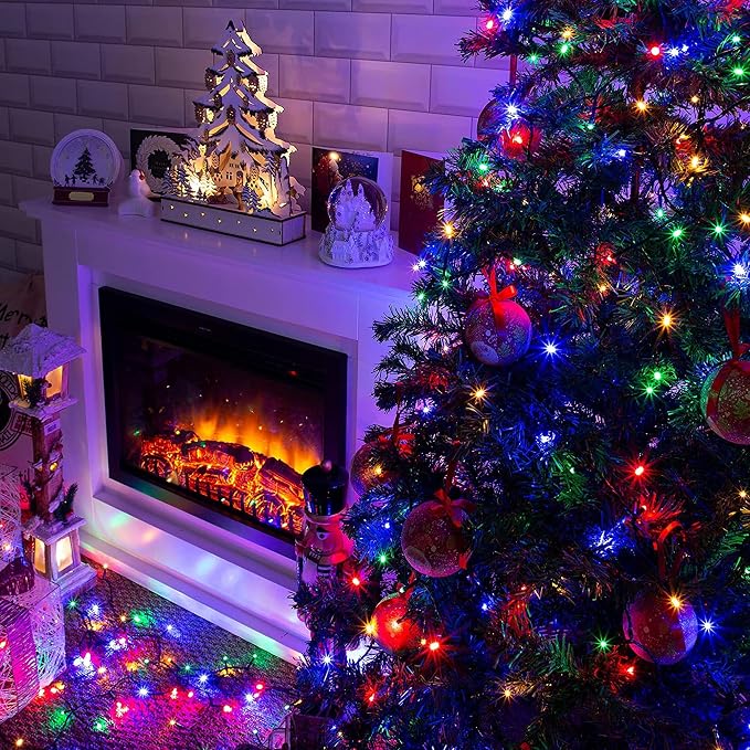Dazzle Bright Multi-Colored Christmas String Lights, 82ft 1000 LED Waterproof - Image 3