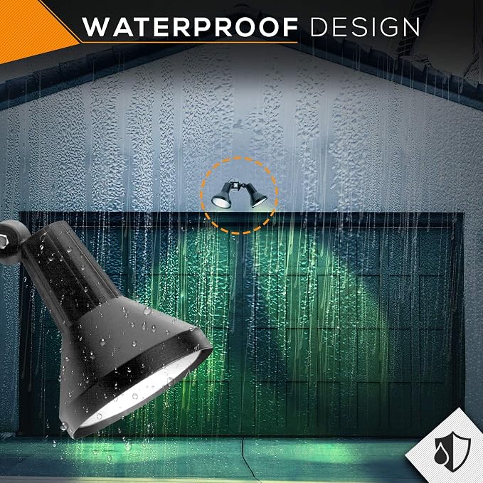 Ciata 15" Outdoor Security Flood Light 2 Head - Image 6