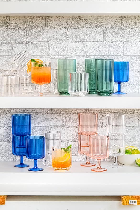 TarHong Mesa Premium Plastic Drinkware Tumbler/Double Old Fashioned, 15 Ounce - Image 5