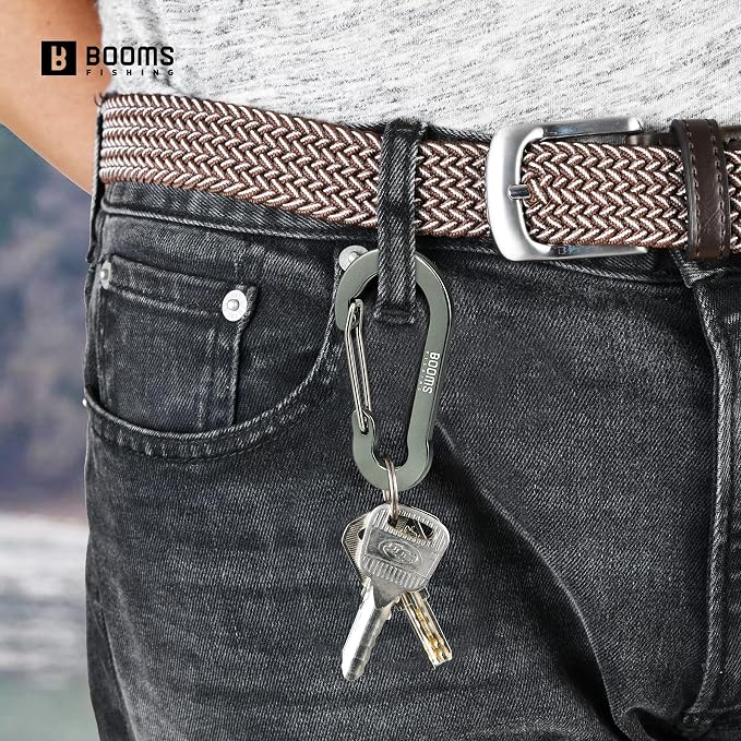 Booms Fishing CC5 Multi-Use Carabiner Clips, 10 Pack 2.3"/ 3.1" Caribeener Clips - Image 3